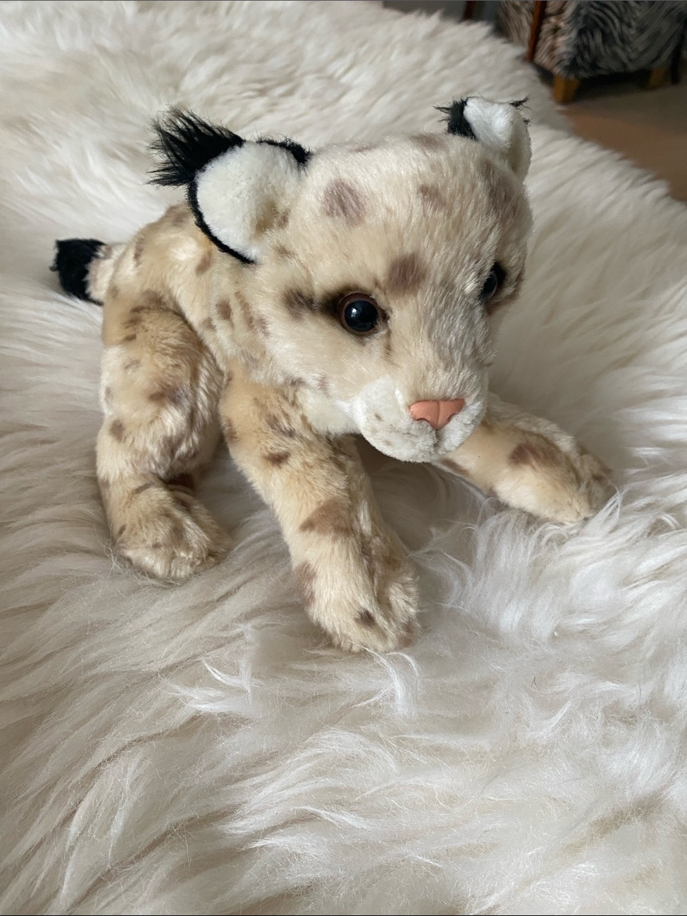 Rare Collectable Vintage Animal Alley Lynx Bobcat Plush Wild Spotted Toys R U